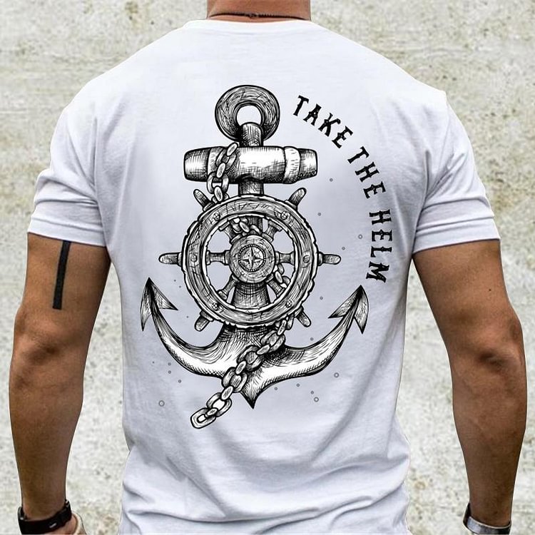 Anchor printed short sleeve t-shirt