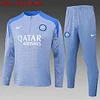 2024/2025 Inter Milan Half-Pull Training Suit Light blue Football Jersey 1:1 Thai Quality Set