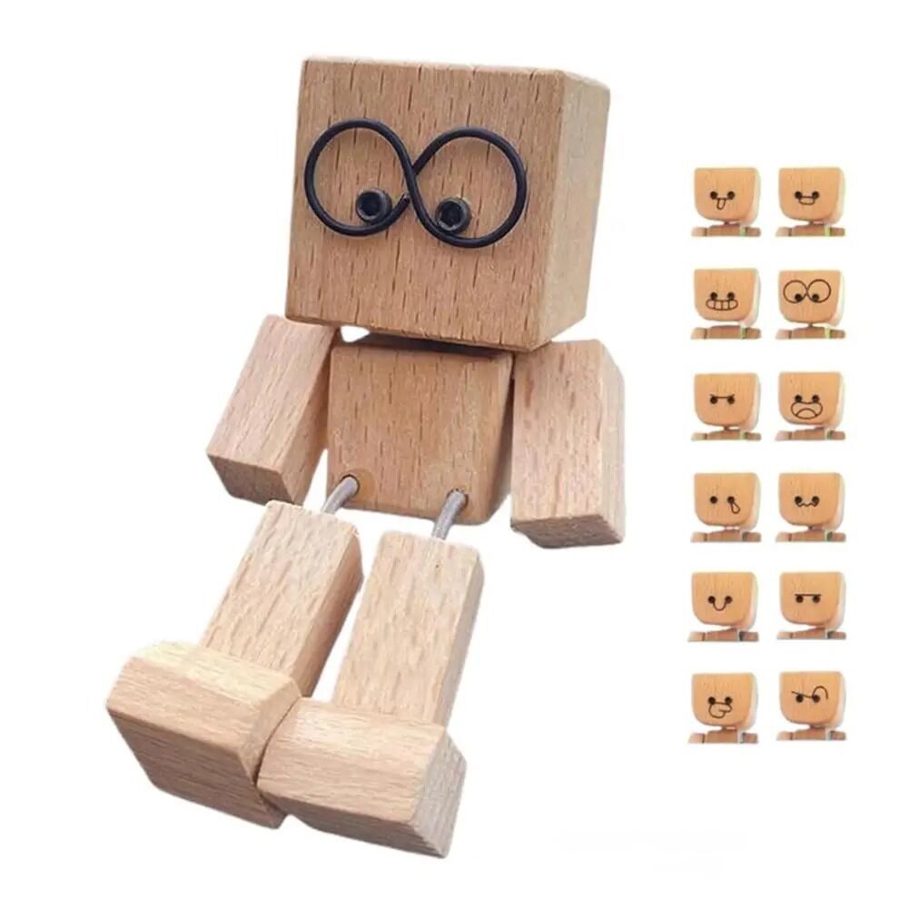 Handmade Wooden Figure &mdash; Rocking Companion for Cheerful Car Rides