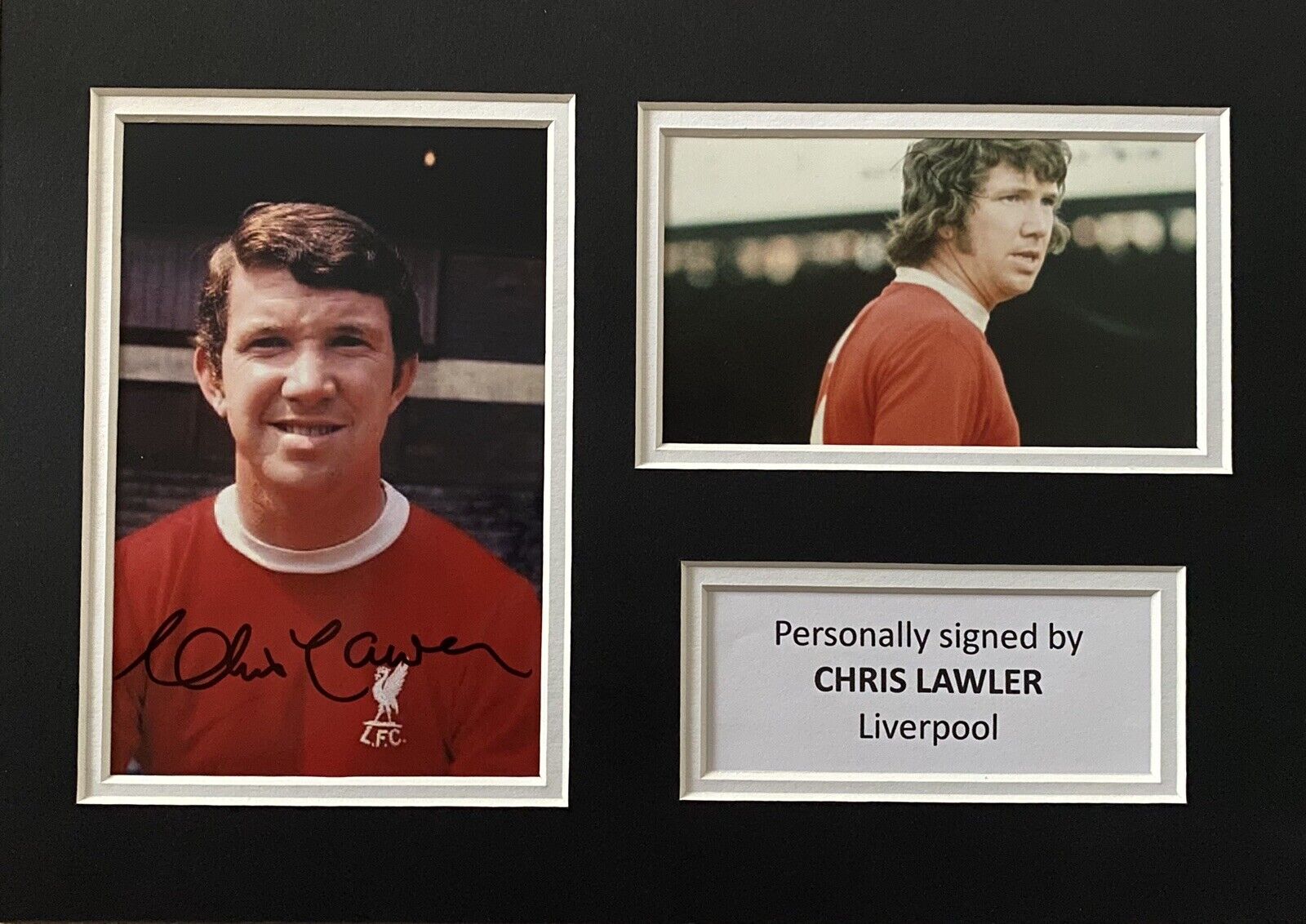 Chris Lawler Genuine Hand Signed Liverpool Photo Poster painting In A4 Mount Display