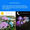 Solar LED Hydrangea Flower Light 10H Lighting Time Ground Plug Flower Light for Garden Pathway Patio Backyard Landscape Decor