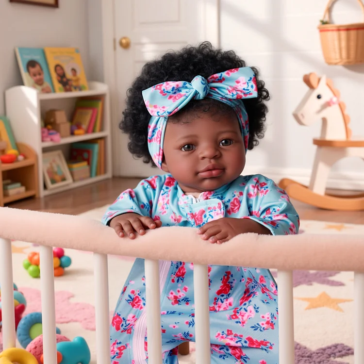 Babeside Quiet Reborn Baby Max 20'' African American Little Infant Girl Healing the Heart