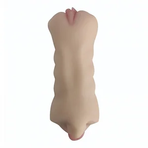 2 In 1 Pocket Pussy Realistic Mouth Vagina Male Masturbators With Lifelike Face Sex Doll