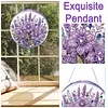 Kit d&eacute;coratif de soleil en diamant floral violet 7,87x7,87 in