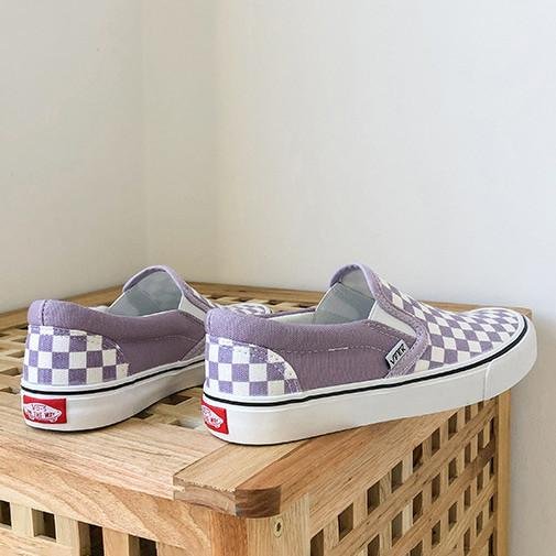 Classic Checkered Slip-On Shoes -loafers