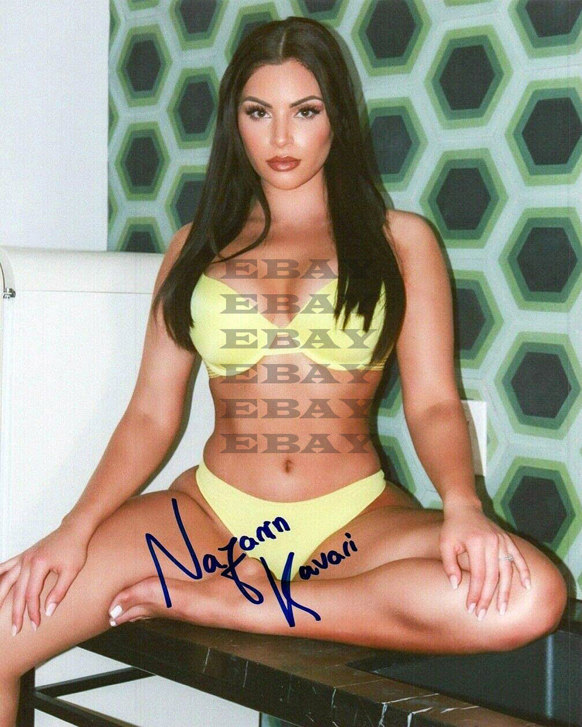 Nazanin Kavari Sexy Autographed 8x10 Photo Poster painting Signed REPRINT