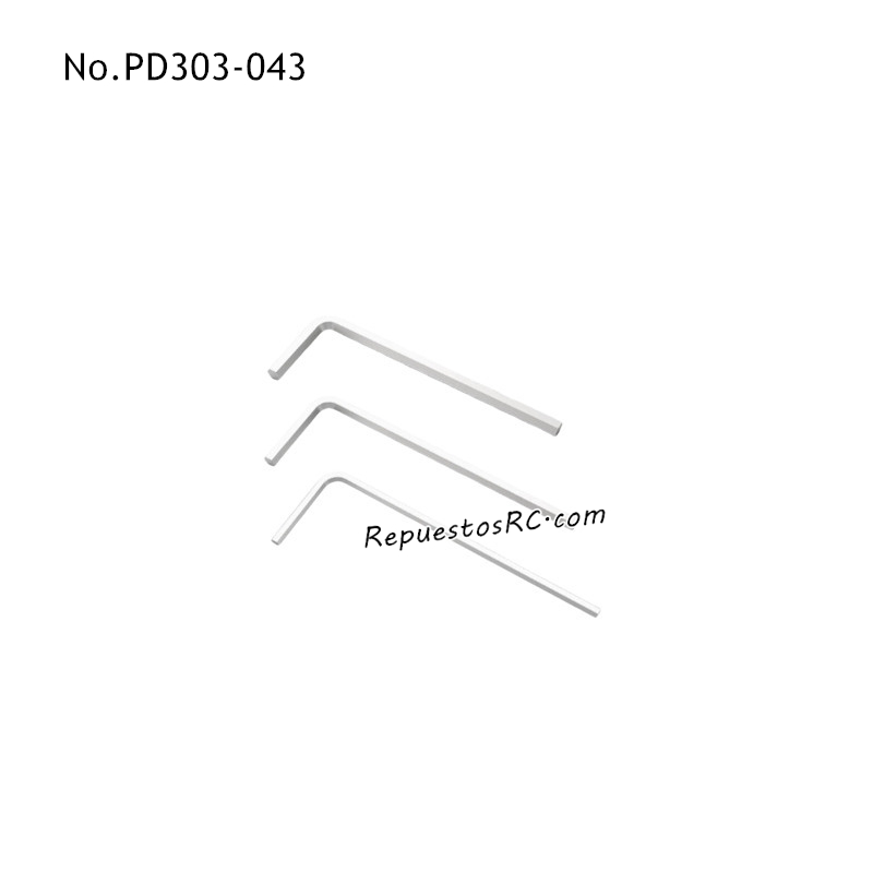PD RACING TK16 Piezas para Juguetes RC 1.5/2.0/2.5MM Llave Hexagonal PD303-043