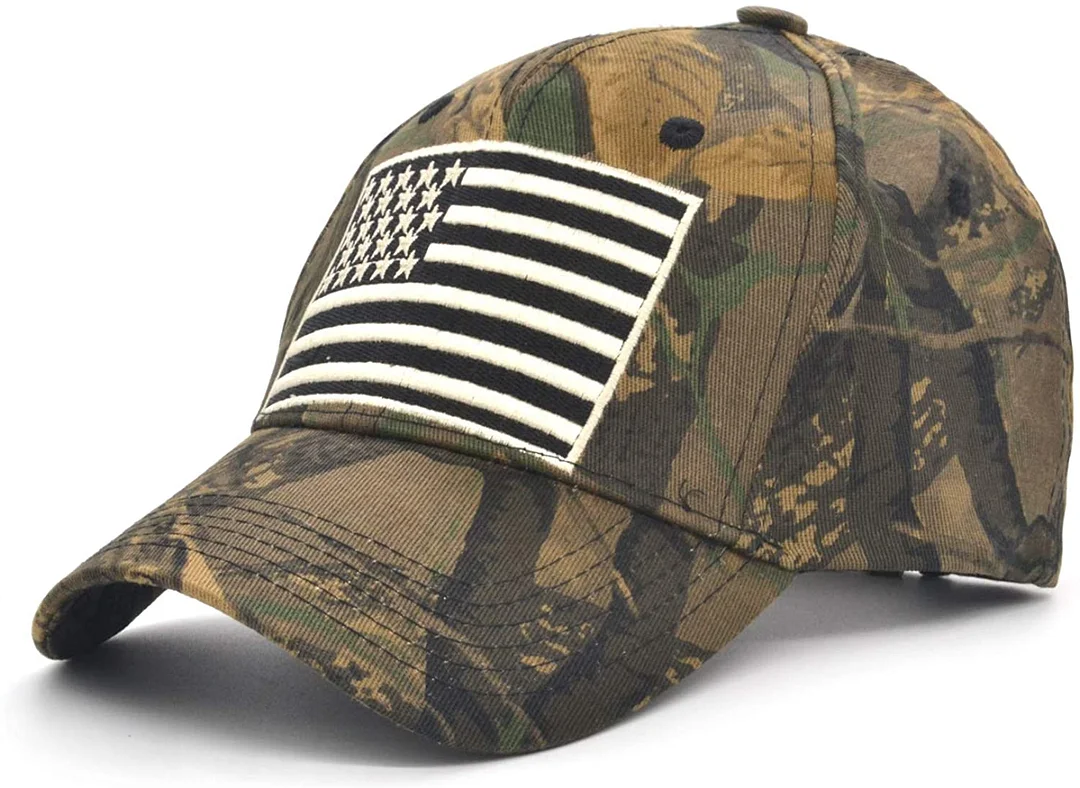 Baseball Cap Low Profile American USA Flag Hat Adjustable Camo Mesh Unisex Caps