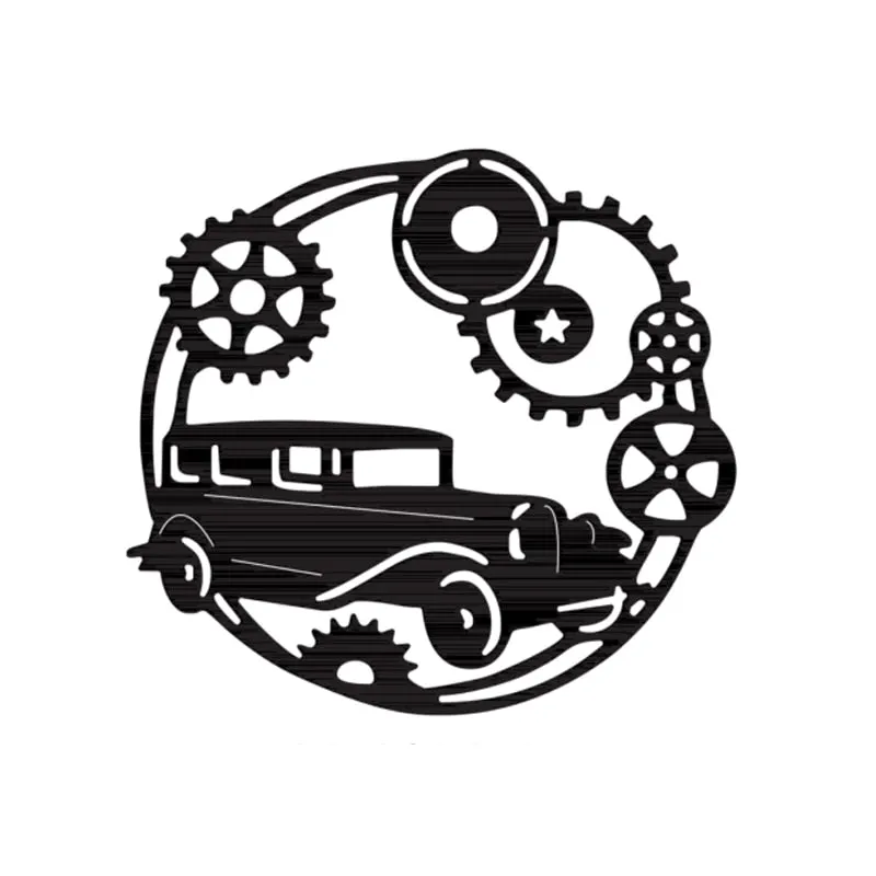 Car Gearwheel Frames Metal Cutting Dies For DIY Scrapbook Cutting Die Paper Cards Embossed Decorative Craft 2021 New