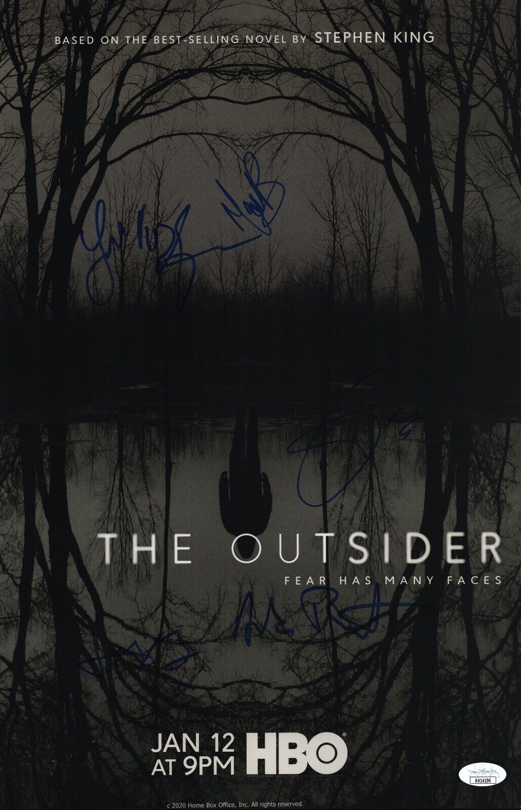 The Outsider HBO Cast Signed 11x17 Cynthia Erivo Yul Vazquez +3 Photo Poster painting JSA COA