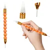 Resin Diamond Painting Point Drill Pen Dual-Ended Diamonds (Orange)