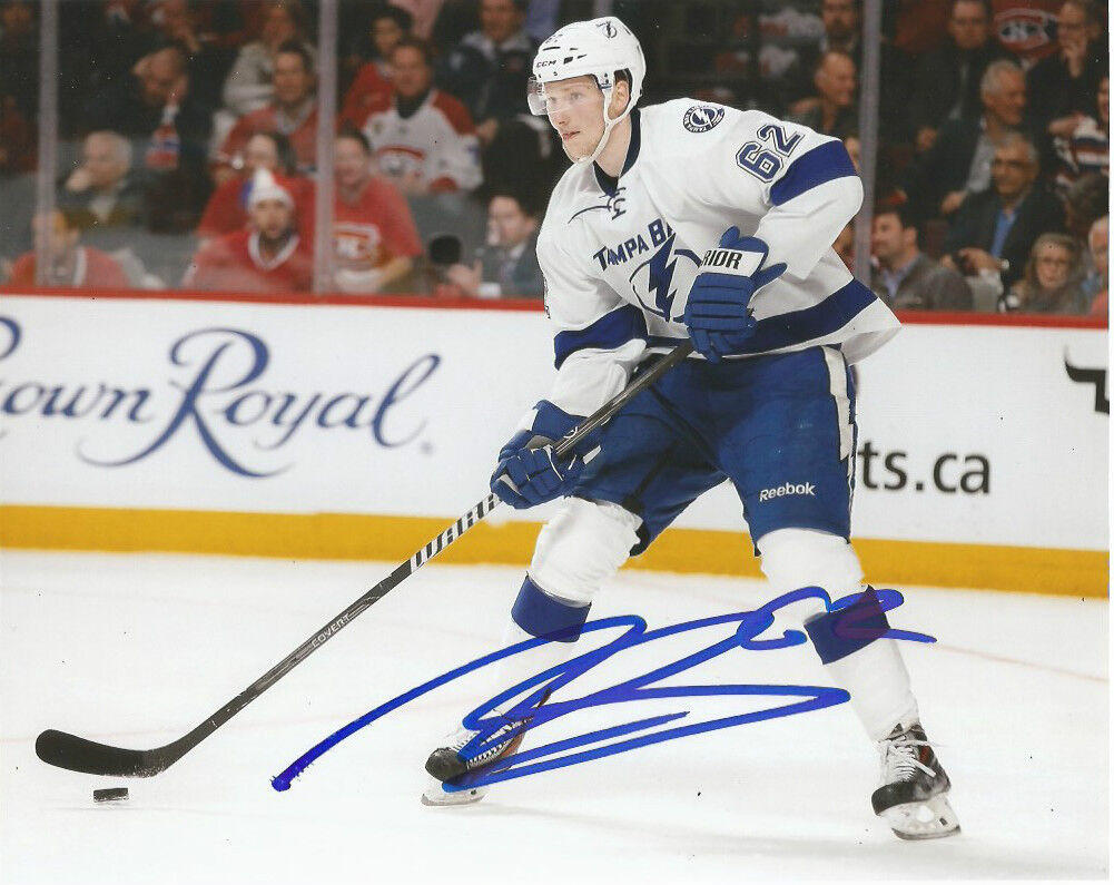 Tampa Bay Lightning Andrej Sustr Signed Autographed 8x10 Photo Poster painting COA