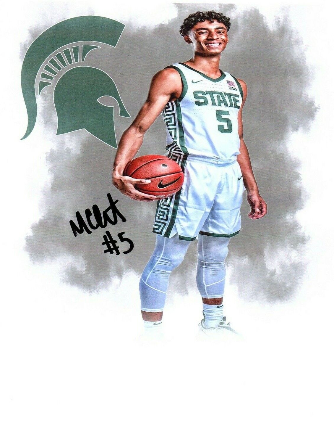 Max Christie Michigan State Spartans autograph signed 8x10 Photo Poster painting edit MSU d