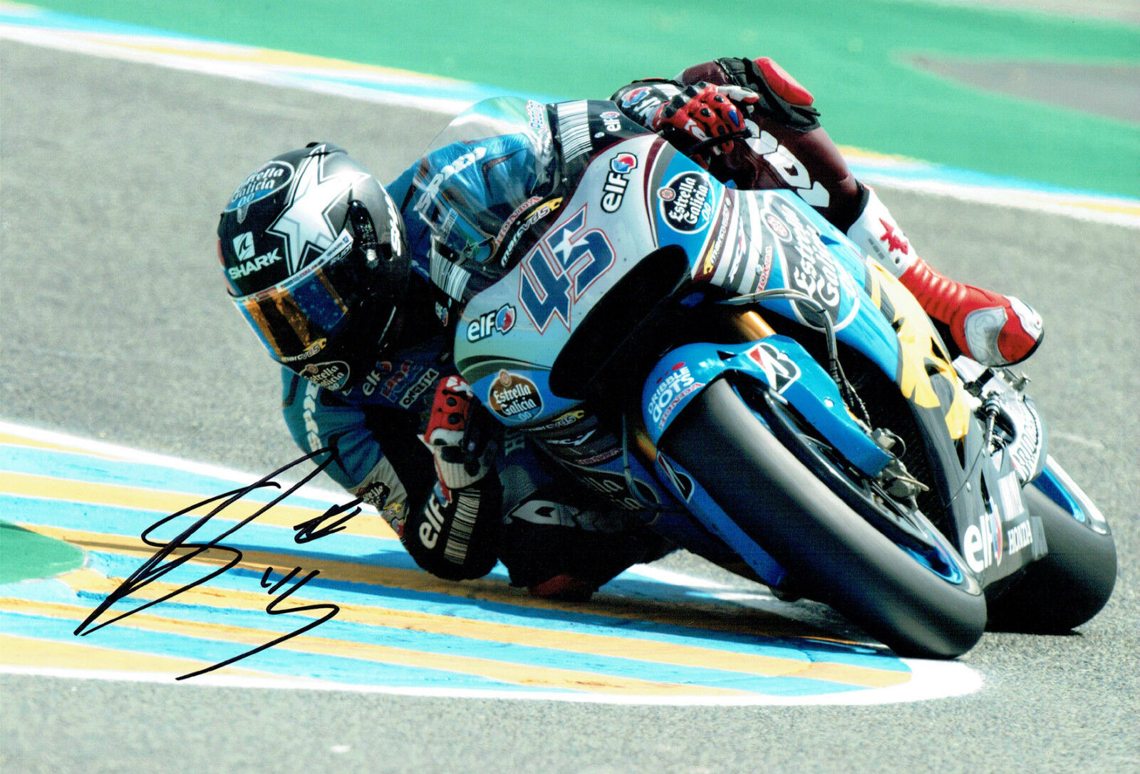 Scott REDDING 2015 SIGNED MOTOGP 12x8 Photo Poster painting AFTAL COA Autograph HONDA RARE