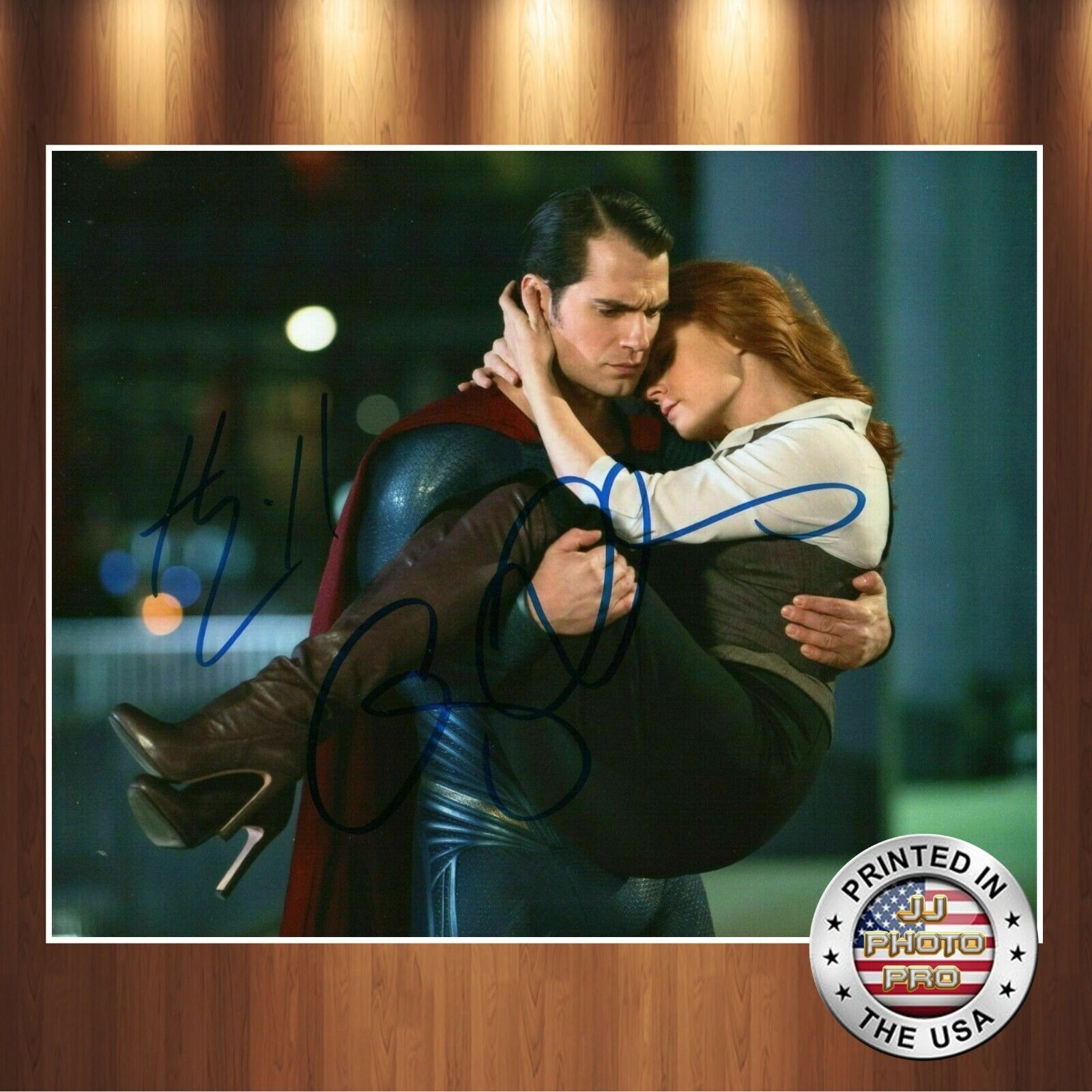 Amy Adams Henry Cavill Autographed Signed 8x10 Photo Poster painting (Superman) REPRINT