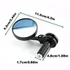 1 Pair 7/8 Motorcycle Bar End Mirror Motorcycle Handle Bar End Rearview Mirrors