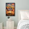 Diamond Painting -DIY Round Drill Independence Day May God Bless America(60*40CM)