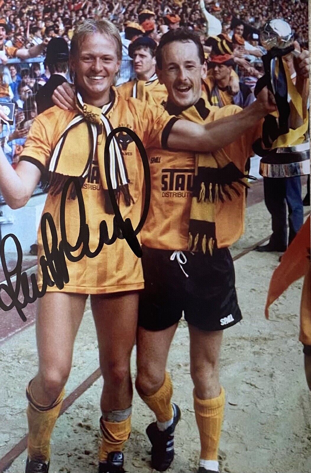 Keith Downing Genuine Hand Signed Wolves 6X4 Photo Poster painting