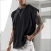 Loose Hooded Sleeveless Sports Fitness Shirt by Inlyline
