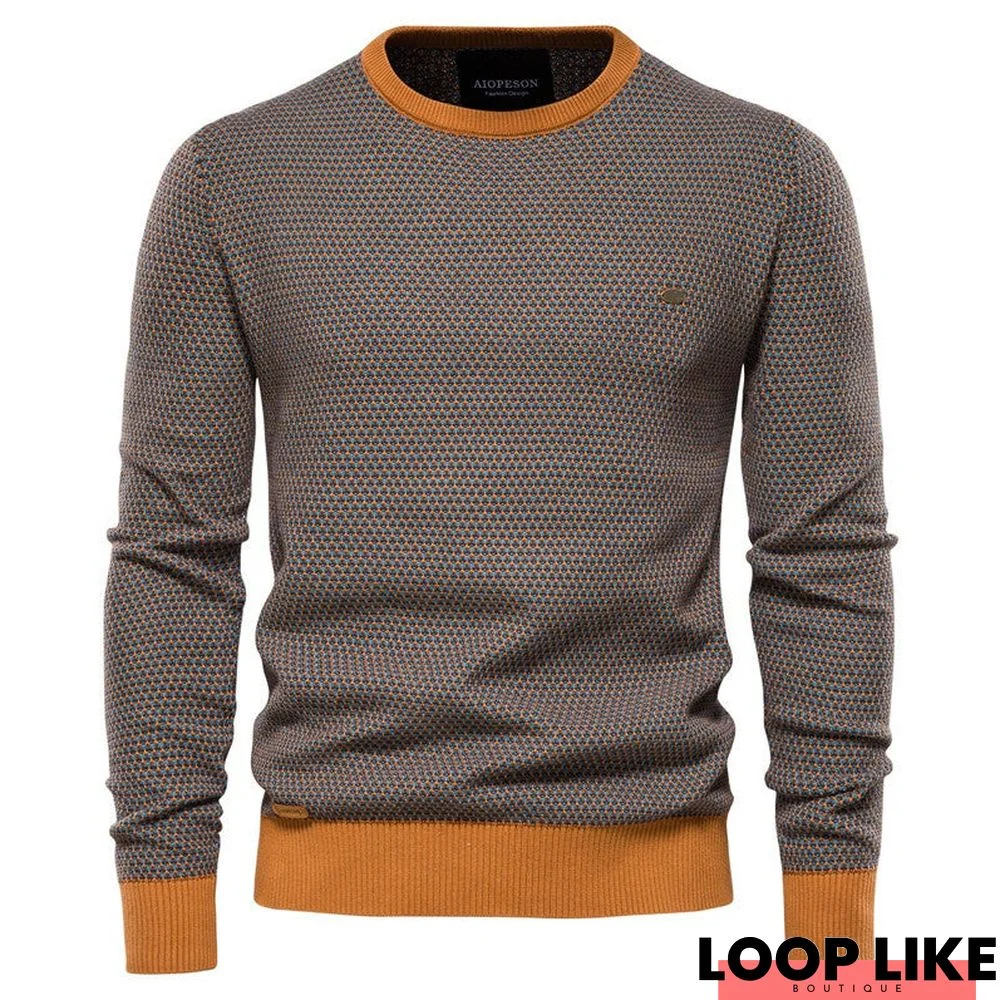 Men's Sweater Casual Contrast