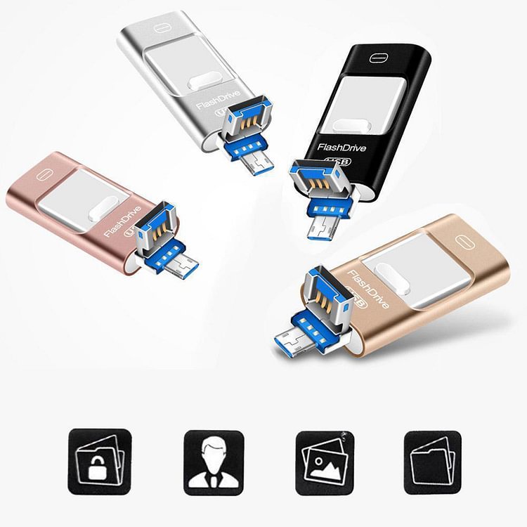 Gioiacombo™ Unità flash USB portatile per iPhone, iPad e Android