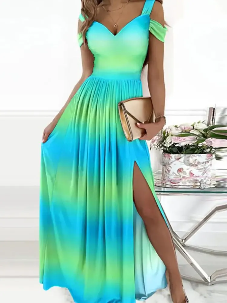 Women Sexy Hollow Out Sleeveless Party Dress Elegant Solid Color Women Split Dress Casual Female Long Dress Vestido 2021 Holiday