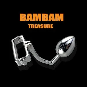 pornhint Pornhint A Sex Toy Combines Anal Plug And Scrotum Clamp, Ball Torture, Mature