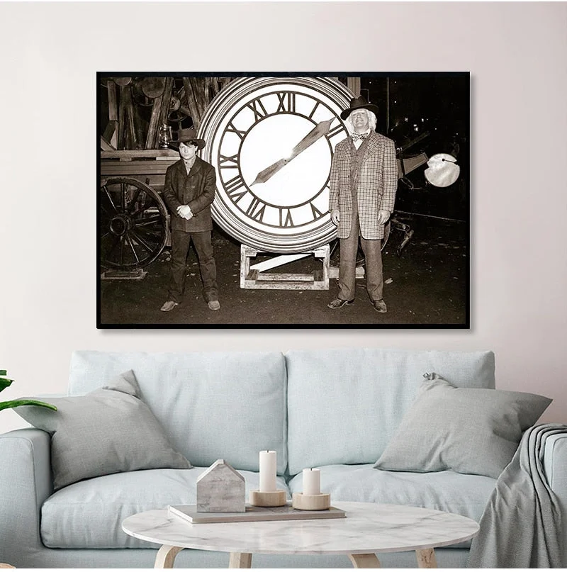 Back to the Future Poster Classic Movie Print Alternative Film Retro Photo Vintage Style Wall Art Canvas Painting Home Decor