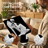 (25x25cm)DIY Lady Framed Handmade Pearl Painting Art Craft Kit Living Home Decor