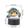 (US Local)Animal Diamond Painting Night Light 5D DIY Diamond Painting Lamp (Turtle)
