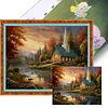 Village Church-11CT Stamped Cross Stitch 50*40cm tapestrymarket
