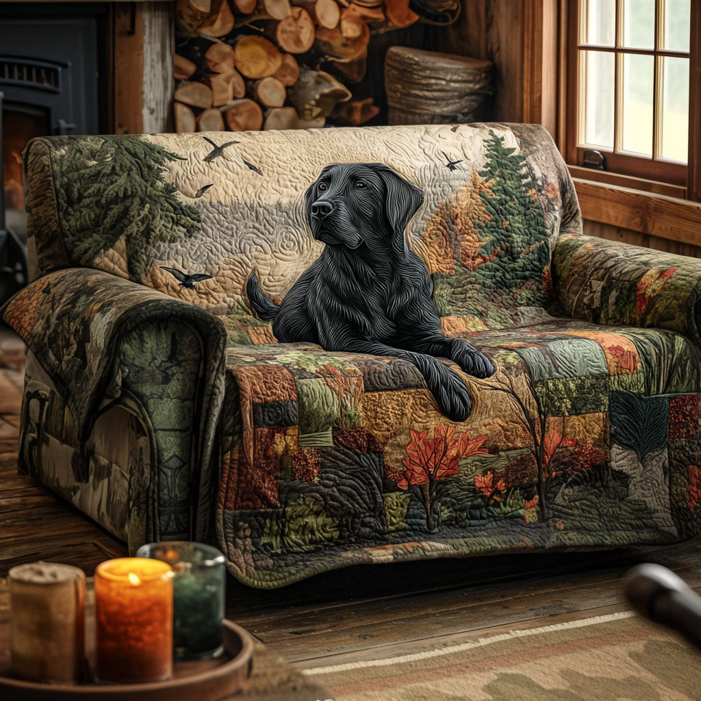 Forest Retriever Quilted Sofa Cover NCU0PT10172 everthome