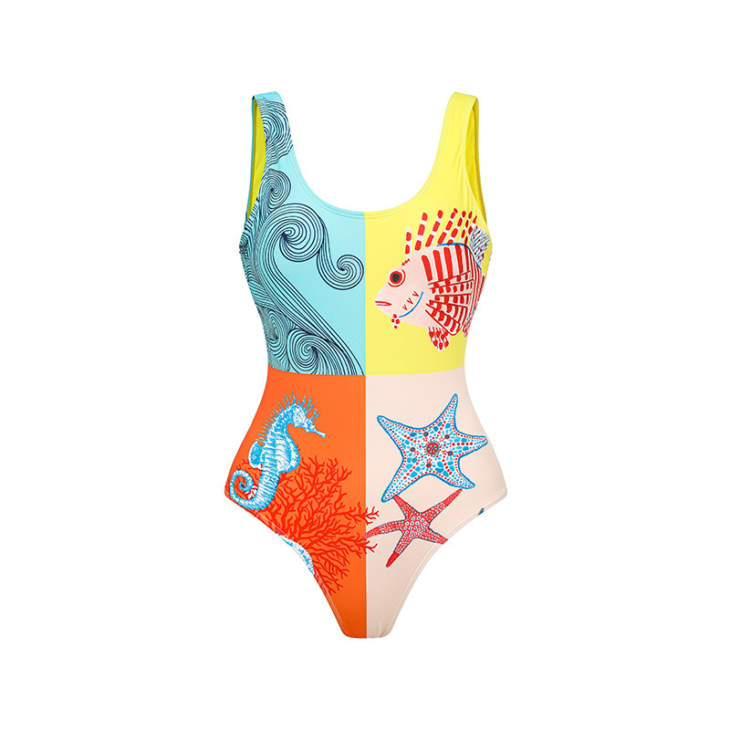 Rotimia Funny Starfish Print Swimsuit