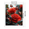 Butterfly Rose - 11CT Stamped Cross Stitch - 40*50cm - Flower