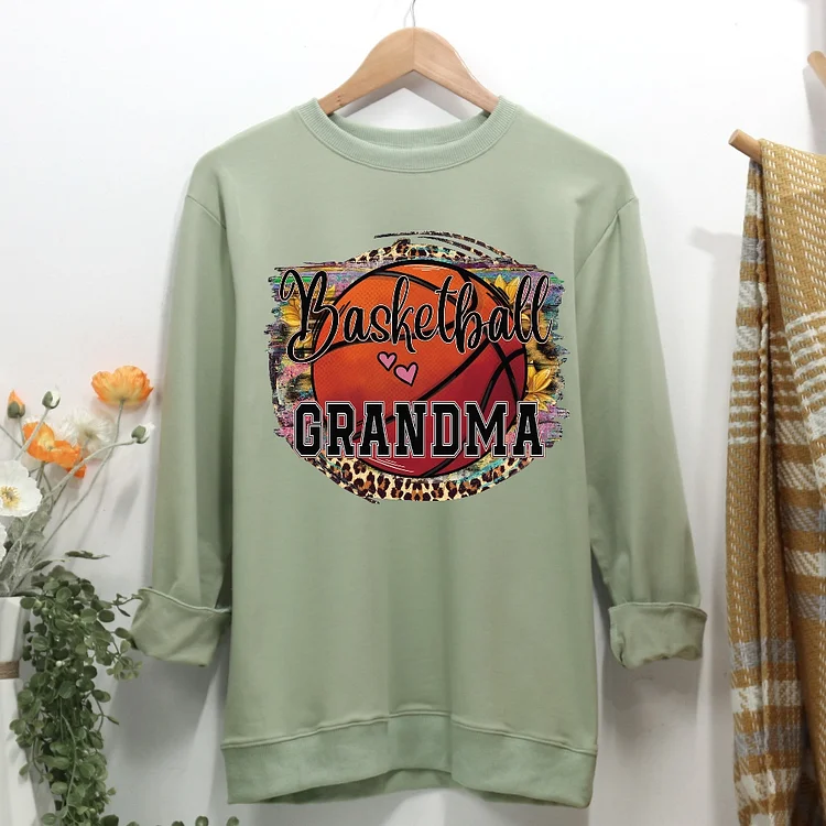 Basketball Grandma Women Casual Sweatshirt-Annaletters