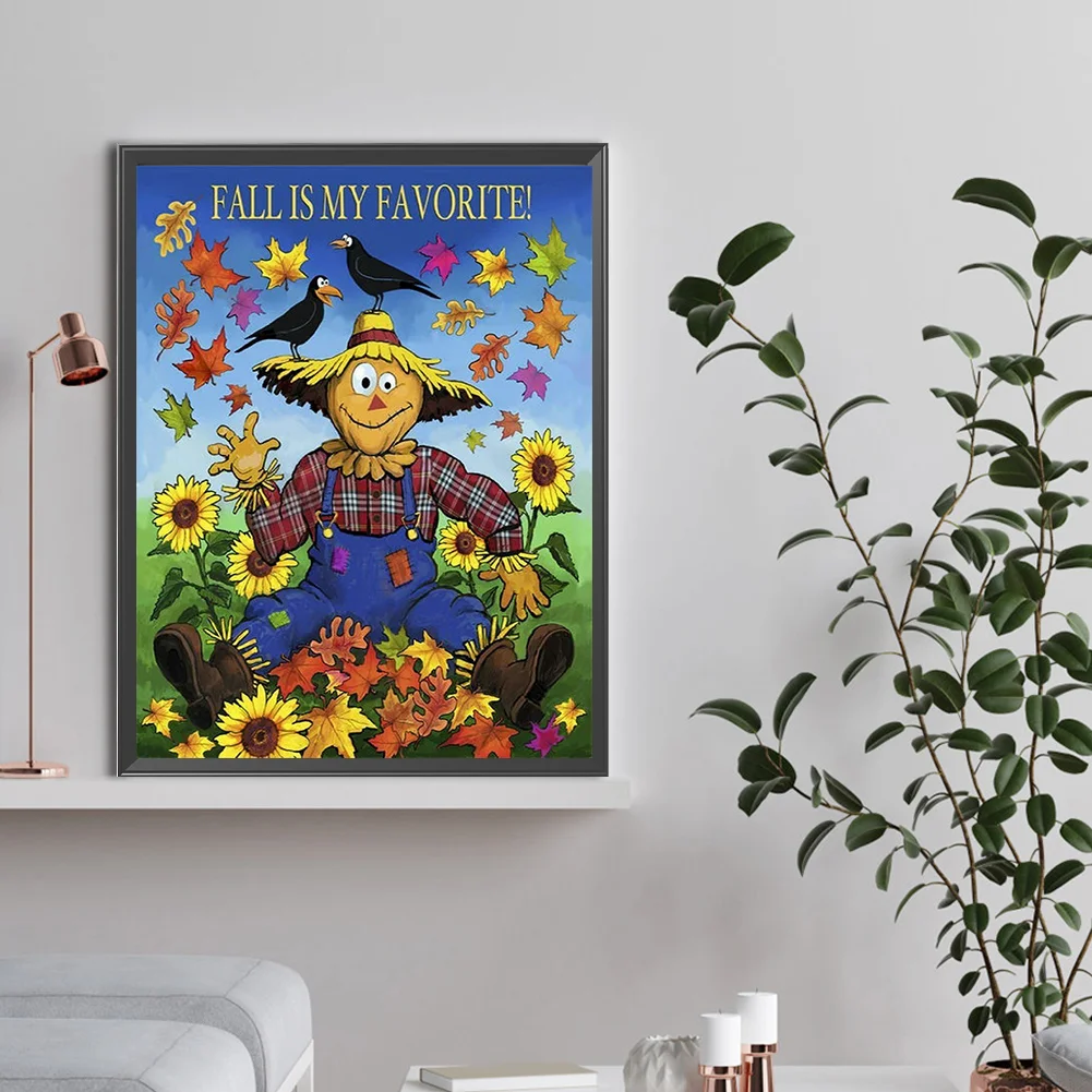 Diamond Painting - Full Round Drill - Scarecrow(Canvas|30*40cm)