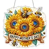 Mothers Day DIY Diamond Painting Acrylic Special Shape Pendant Hanging Kit