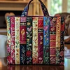 Bookish Quilted Tote Bag GFTOTP8992🔥All items are shipped in a default size of 15x14 inches.