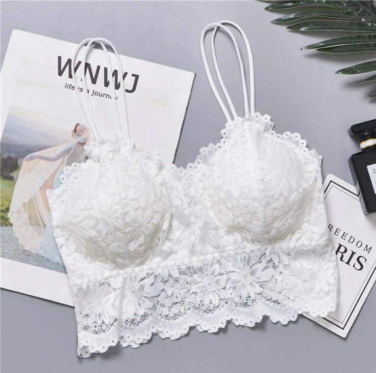 2020 Women's Underwear Sexy Lace Flower Bra Women's Large Size Bra Lingerie Underwear Full Cup