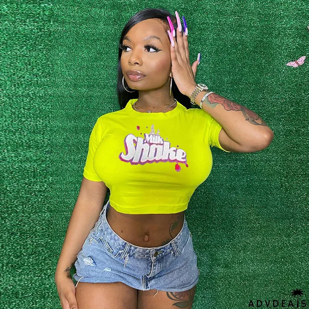 Summer Casual Print T-shirt Top