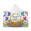DIY Diamond Art Tissue Box Holder Flower Butterfly PU Leather Diamond Art Desktop Organizer Resin Rhinestone Storage Organizers Gem Art Home Office Decor Craft Gift
