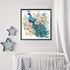 Flower Branch Peacock-Partial Special Shaped Diamond Painting 30*30CM