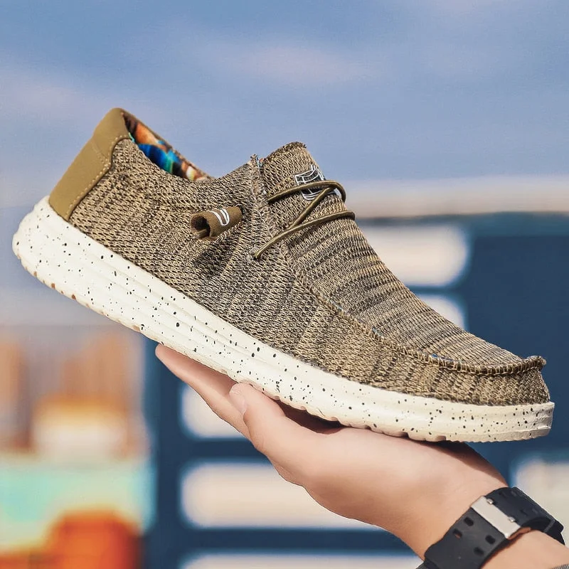 2021 Summer New Men's Canvas Boat Shoes Outdoor Beach Convertible Slip On Loafer Fashion Casual Holiday Flat Deck Shoes Big Size