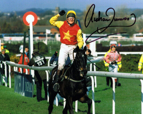 Richard Dunwoody HAND SIGNED Jockey 10x8 Photo Poster painting AFTAL