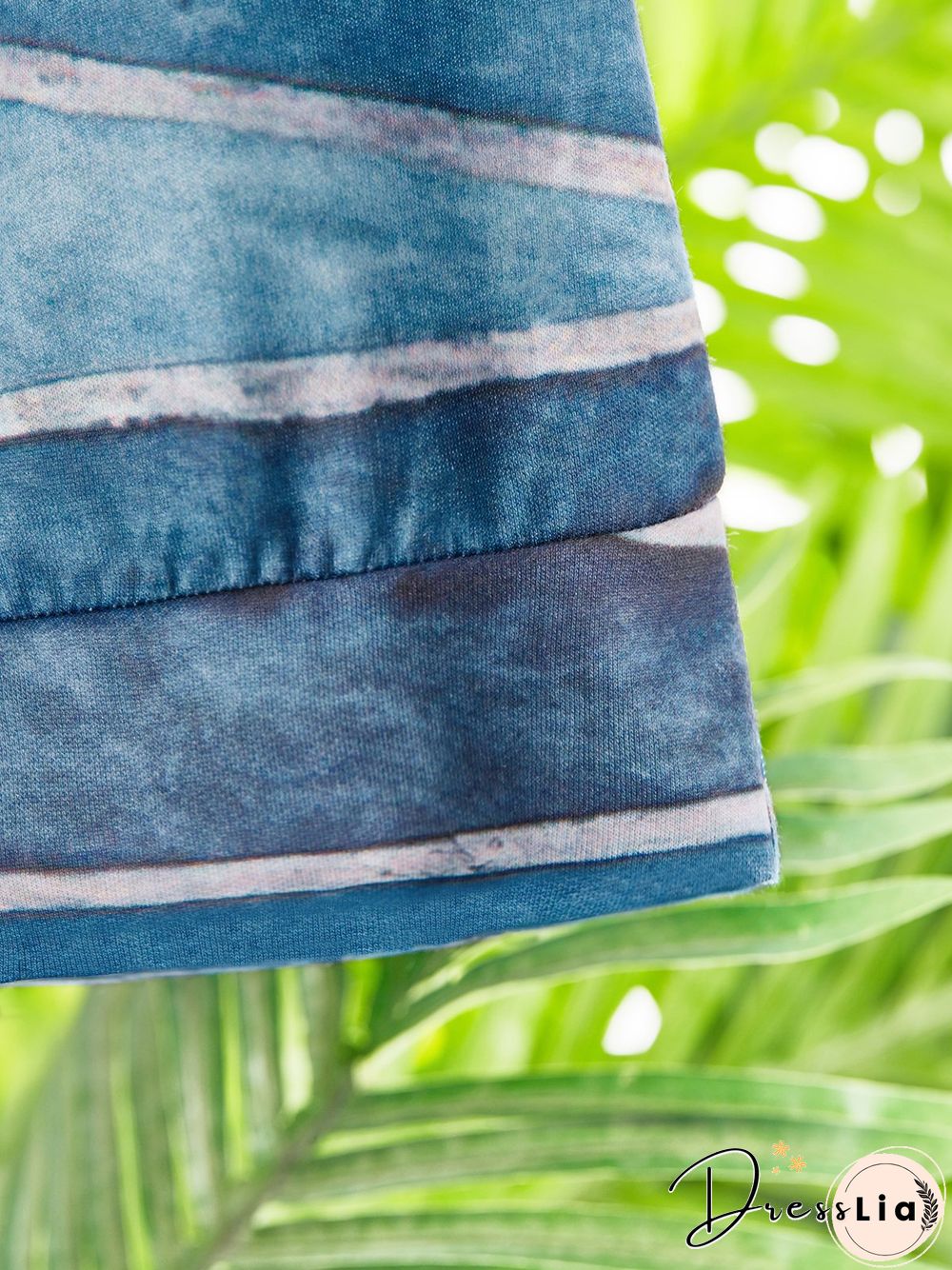 Women Casual Long Sleeve Abstract Wave Printed Crew Neck Sweatshirts