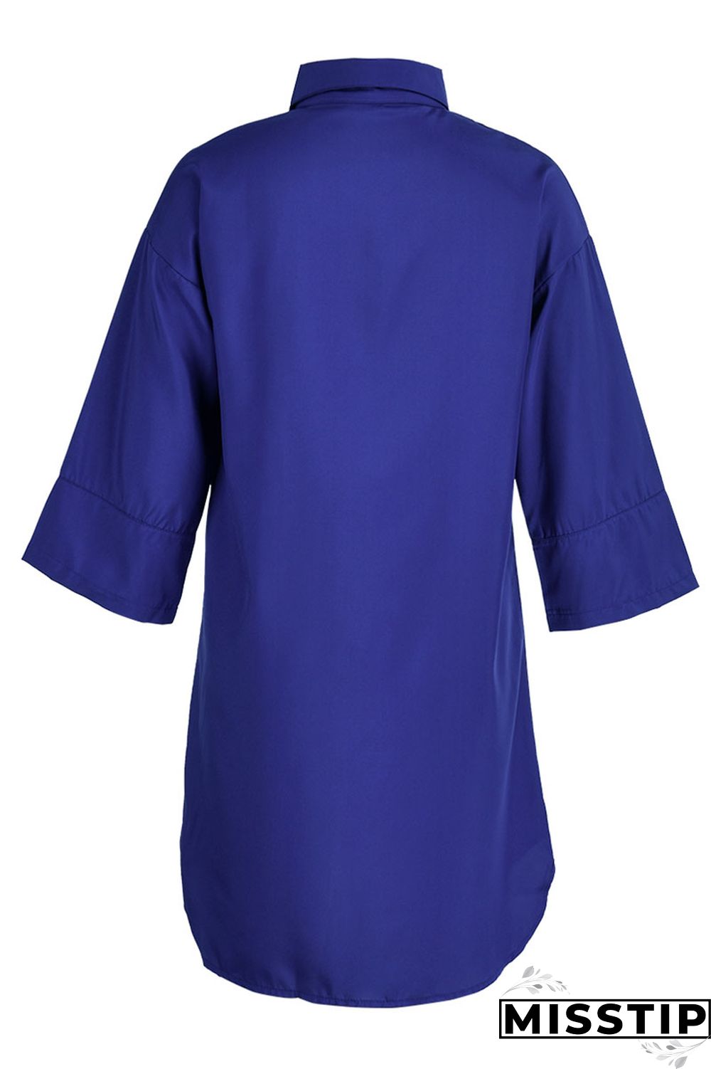 Green Casual Solid Patchwork Buckle Turndown Collar Shirt Dress Dresses