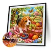 Diamond Painting -5D Full Round Drill Beagle Puppy(40x40cm)