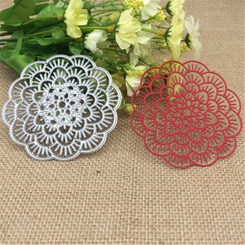 Flower Doily Metal Cutting Dies  Stencil Scrapbooking Photo Album Card Paper Embossing Craft DIY