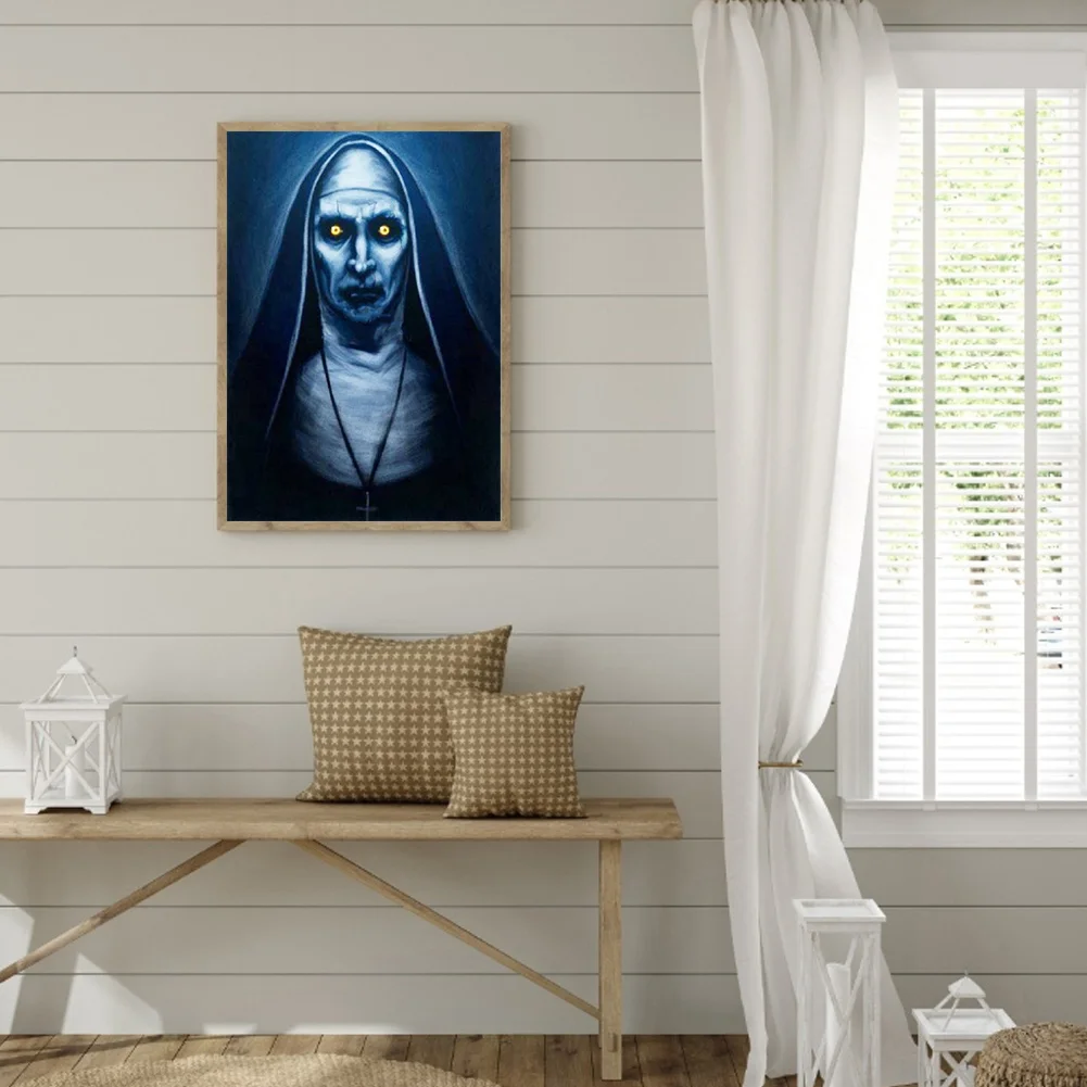 5D Full Round Drill Diamond Painting Horror Person Mosaic Art Craft (A696)