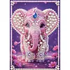 Diamond Painting-DIY Special Shaped Drill Pearl Painting Pink Elephant(30x40cm)